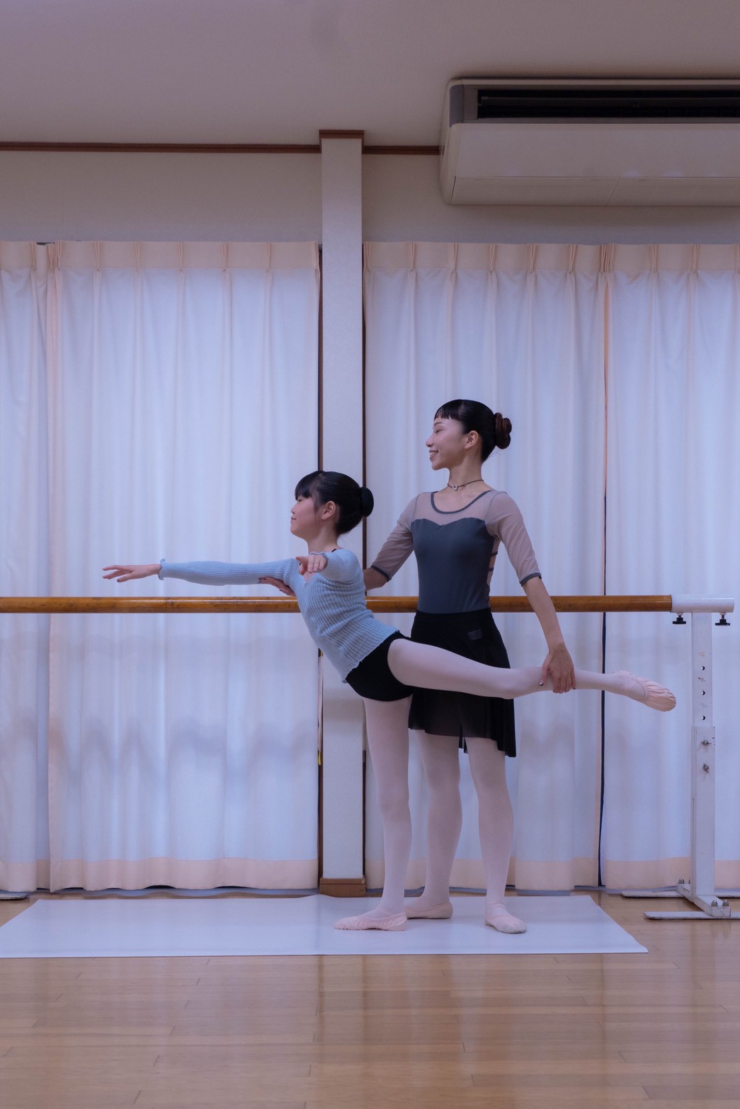 姿勢チェックと指導